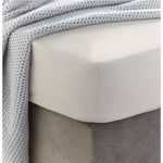 Sewn cotton fitted sheet with elastic | Sheer pink - Drobinė