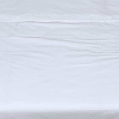 Sewn cotton fitted sheet with elastic | White - Cotton fitted sheet with
