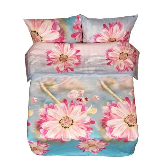 Poszewka na kołdrę z tkaniny bawełnianej | Gerbera - Szyta