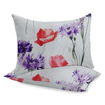 Poszewka na poduszkę z tkaniny bawełnianej | Kwiaty polne -