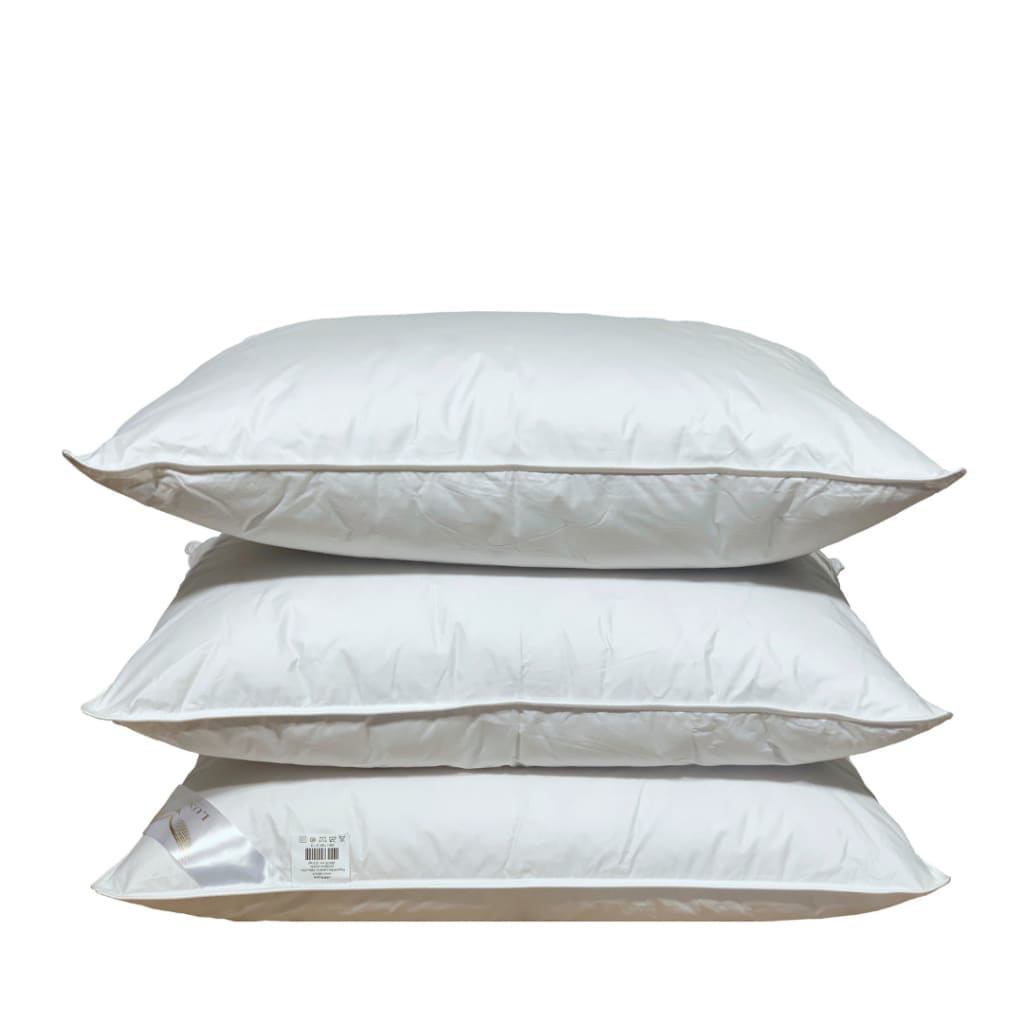 Kołdra i poduszka z pierza i puchu gęsiego jednolitego typu