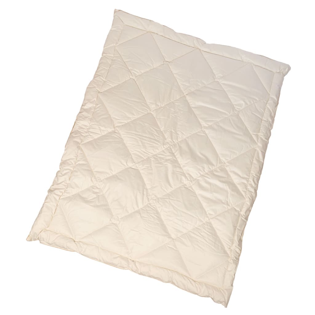 Kołdra i poduszka z pierza i puchu gęsiego jednolitego typu